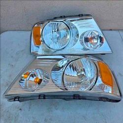 04-08 Ford F150 06-08 Lincoln Mark LT Headlights Luces Calaveras Micas Faros Focos Faroles Headlamps