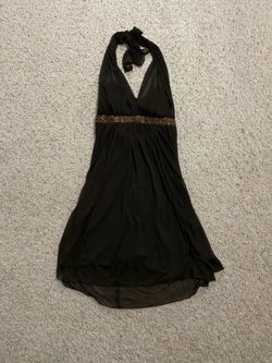 Speechless Beaded Brown dress