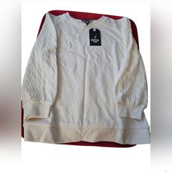 NEW Nautica Cream Colored Crewneck