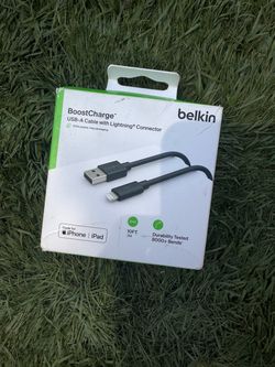 USB-A to lightning belkin 10 ft. Cable