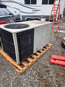 All electric packaged heat pump
