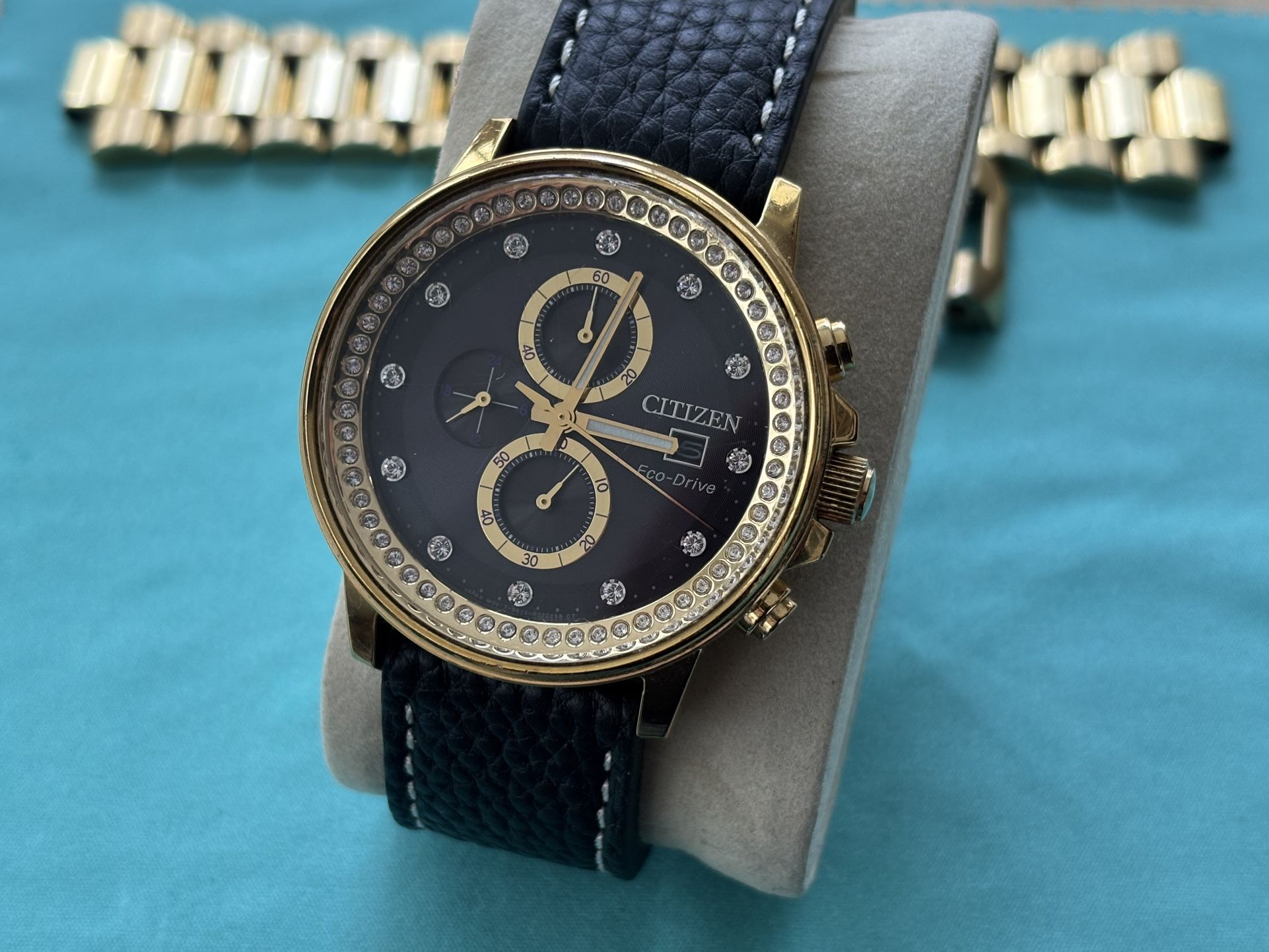 Citizen Eco-Drive Nighthawk Swarovski Crystals Men’s Watch