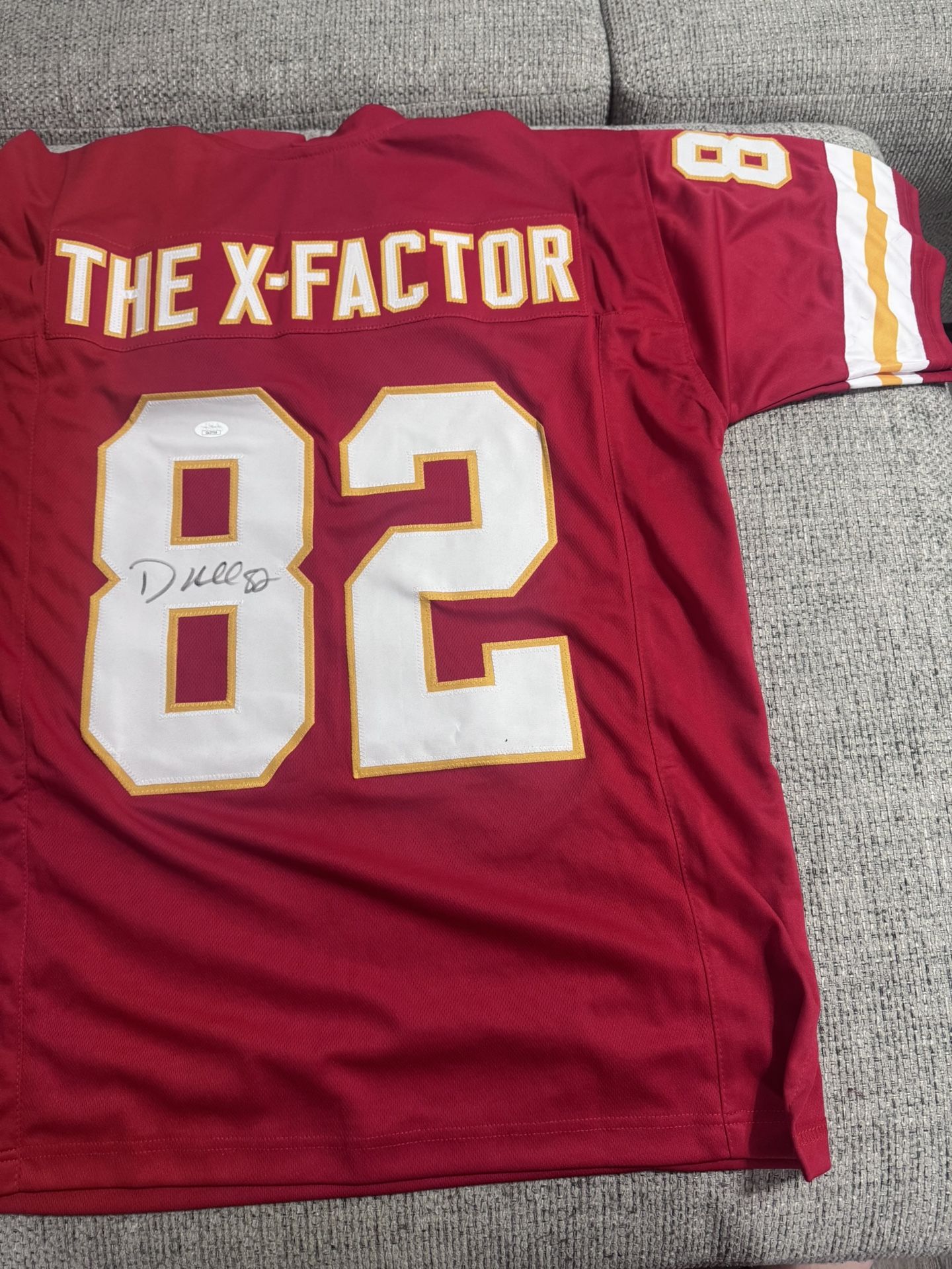 Dante Hall Signed Autograph Custom Jersey - JSA Coa Sticker Only - KC Chiefs
