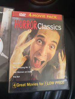 4 movies Horror classics dvds