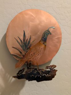 LN Laser art QUAIL 10"x12" signed Wall Decor 3D Black Hills SD