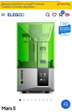 Elegoo 3d resin printer - New