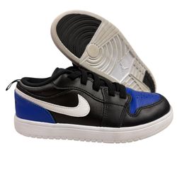 Size 3Y Air Jordan Retro 1 Low ALT Black Game Royal White Easy On DR9748-042