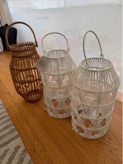 3 baskets/ lantern holders selling together