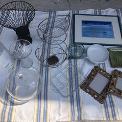 Home Decor Frames, Art, Crystal Vase, Fruit Basket And More