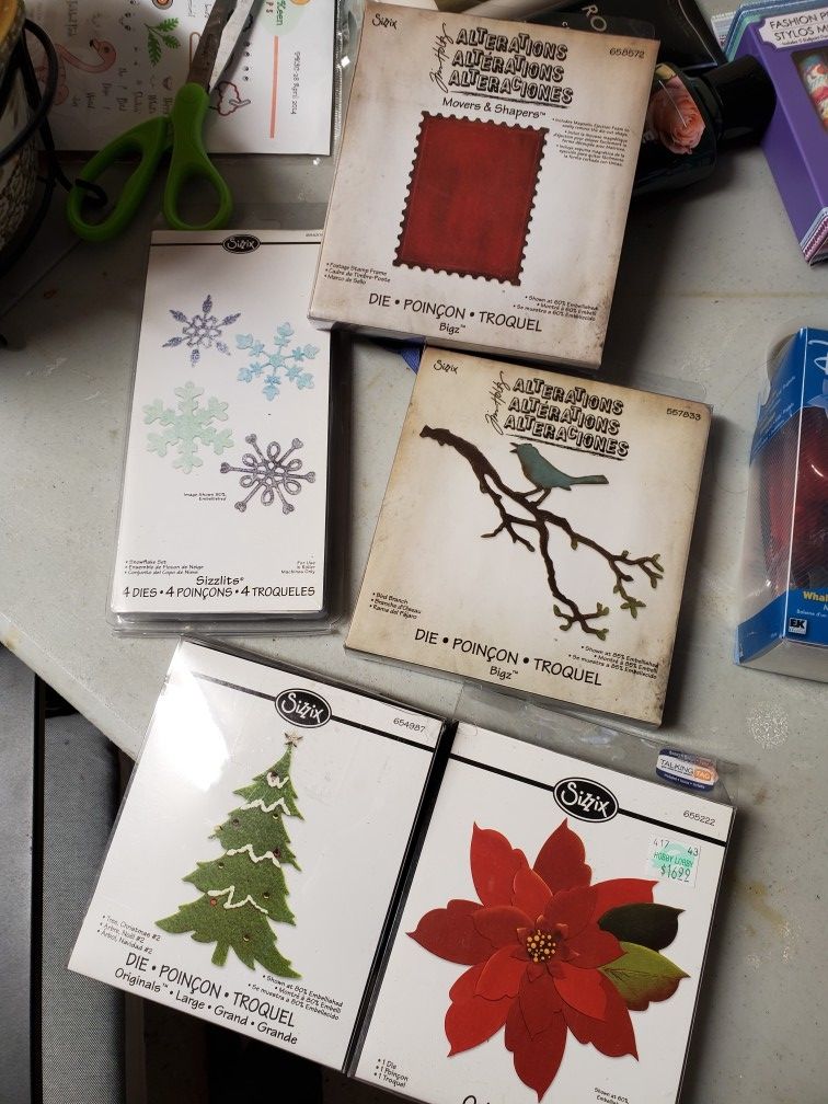 New Sizzix Dies, Each
