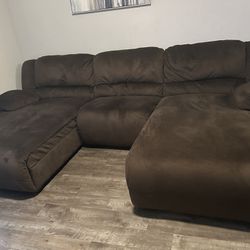 Brown Sectional 