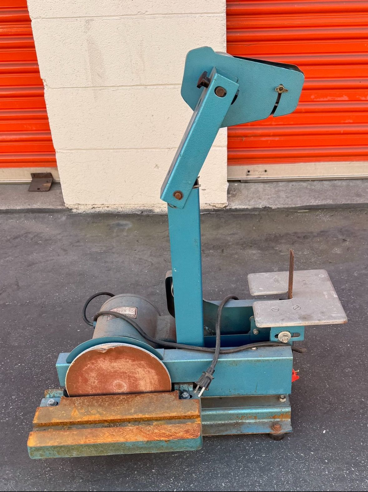 Jet Industrial Grinder 1" Belt Sander Disc Single Phase Motor