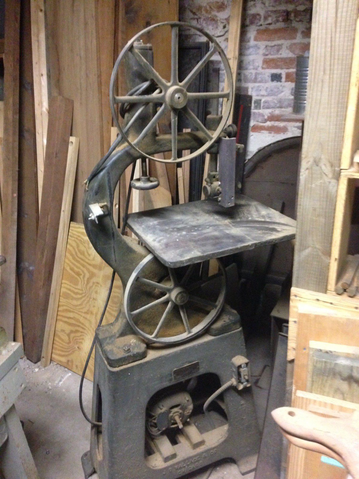 Antique Wallace Bench Saw Band saw