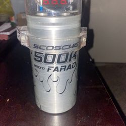 Scosche 500K Micro Digital Farad Capacitor - Car Audio 