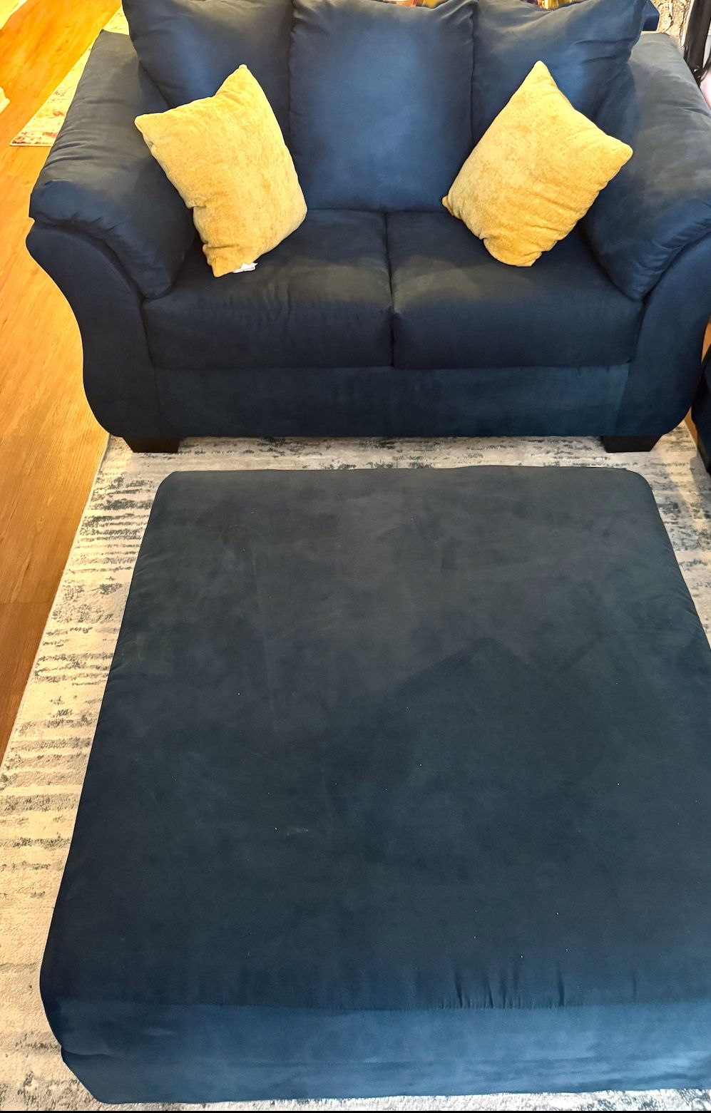 Love Seat & Ottoman