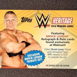 2016 Topps WWE Brock Lesnar Tribute Heritage Expired Coupon Wrestling Card Collectible Trading Professional Sports Wrestler