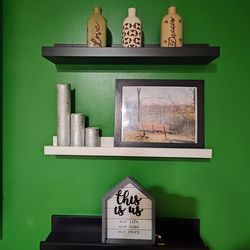 Ikea ledge shelves