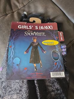 Disney Snow White Evil Queen Girls Costume Size 6/6X