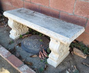 Cement Garden Bench