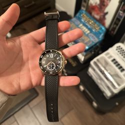 Calibre De Cartier Rose Gold And Silver $7000 Dlls
