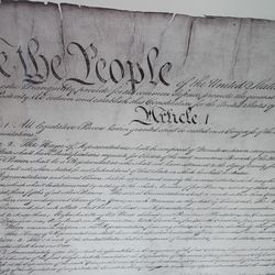 Extra Large Framed US Constitution
