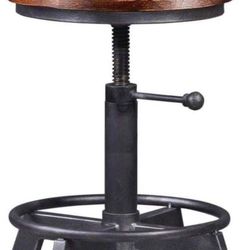 Industrial bar stool counter