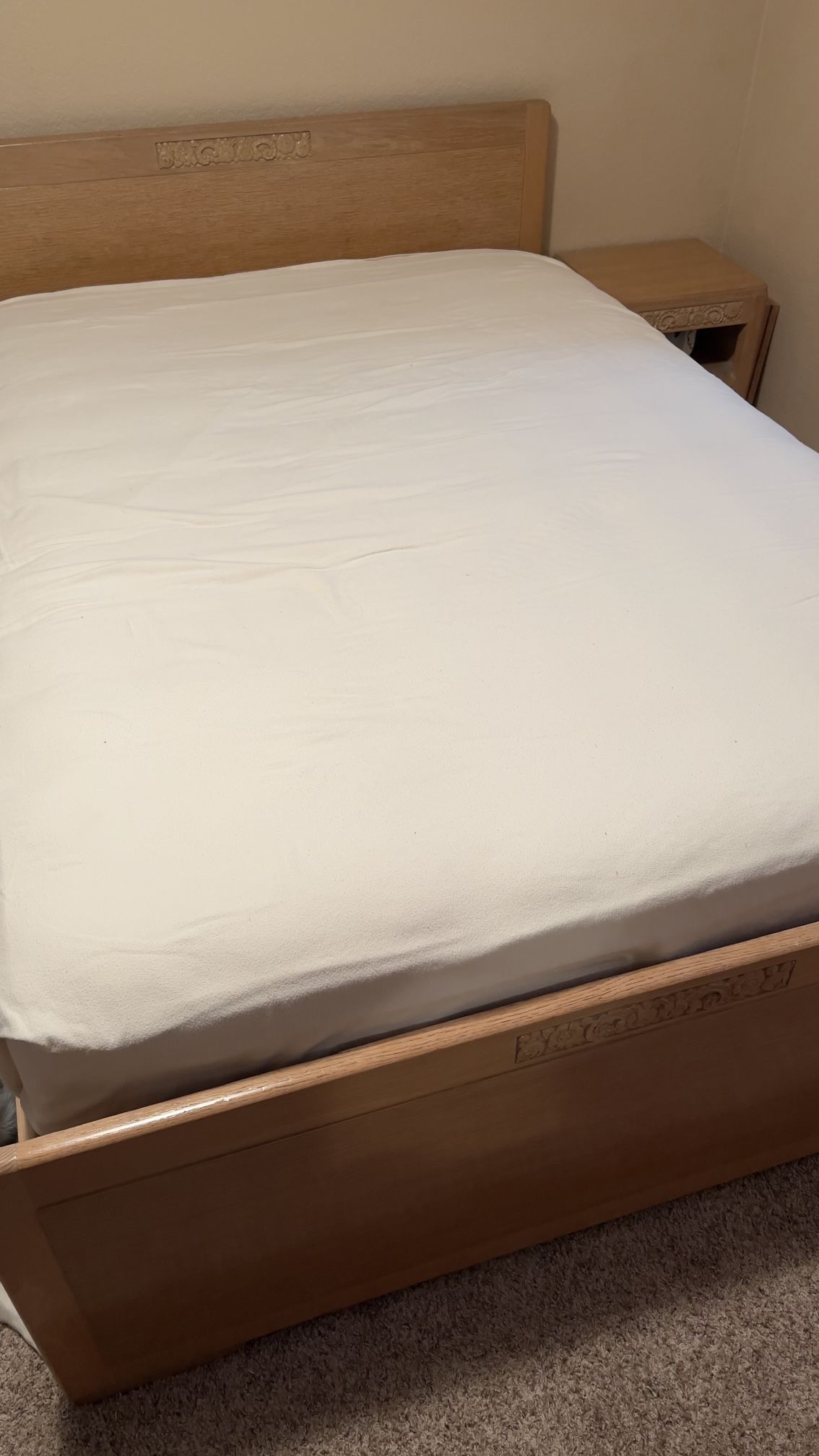Full Bed Frame With mattress Set