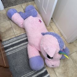 Jumbo Unicorn Pink/purple Stuffed Animal Plush Toy
