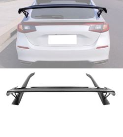 For 22-26 Honda Civic Hatchback Type-R mate Black Trunk Spoiler Mounting Plates