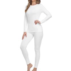 WEERTI Thermal Underwear for Women Long Johns Women with Fleece Lined, Base Layer Women Cold Weather Top 