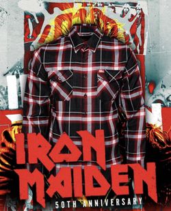 Iron Maiden 50th Anniversary DIXXON Flannel LIMITED EDITION OFFICIAL RARE New