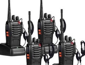 New camping business Walkie Talkies Long Range for Adults with Earpieces,16 Channel Walky Talky Rechargeable Handheld Two Way Radios with Flashlight L