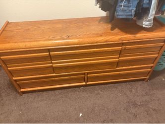 Dresser for sale real oak wood