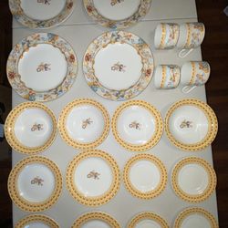 NOS Set Of 20 for 4 Fitz & Floyd Habitat Americana Angel Cherub Dinnerware & BOX