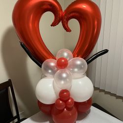 Heart balloon stack