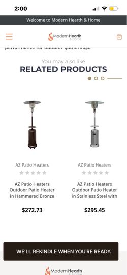 Outdoor propane heater