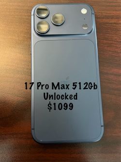 iPhone 17 pro max 512gb unlocked