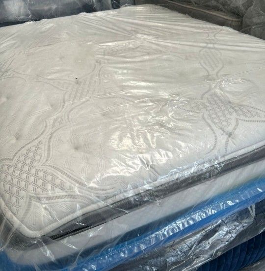 King Size Pillowtop Mattress- Platform Bed Frame Optional