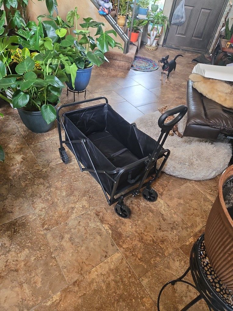 New Out Of Box Foldable Wheel Cart Holds 440 Lbs