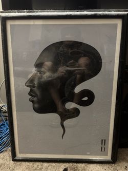 Mamba Mentality Framed signed Kobe print by Gustavo Rimada