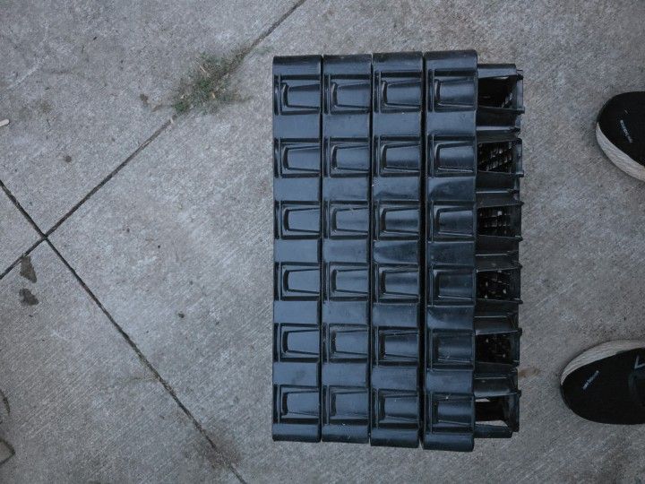 Vintage Coca Cola Coke Plastic Crate Holder O-Hus Husky Molded Plastic 18x12x5  