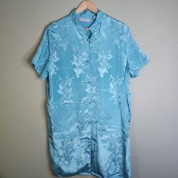 Erika Taylor Intimates Blue Sleep Top/Lingerie Medium 