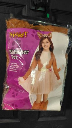 Girls size 12-14 shimmer fox costume