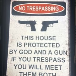 No Trespassing Sign
