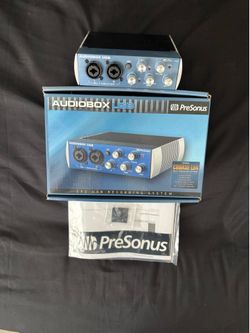 PreSonus AudioBox USB 2x2 Audio Recording Interface MIDI w Original Box USB Cord