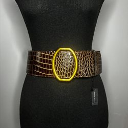 Banana Republic RAVELLO EMBOSSED LEATHER BELT