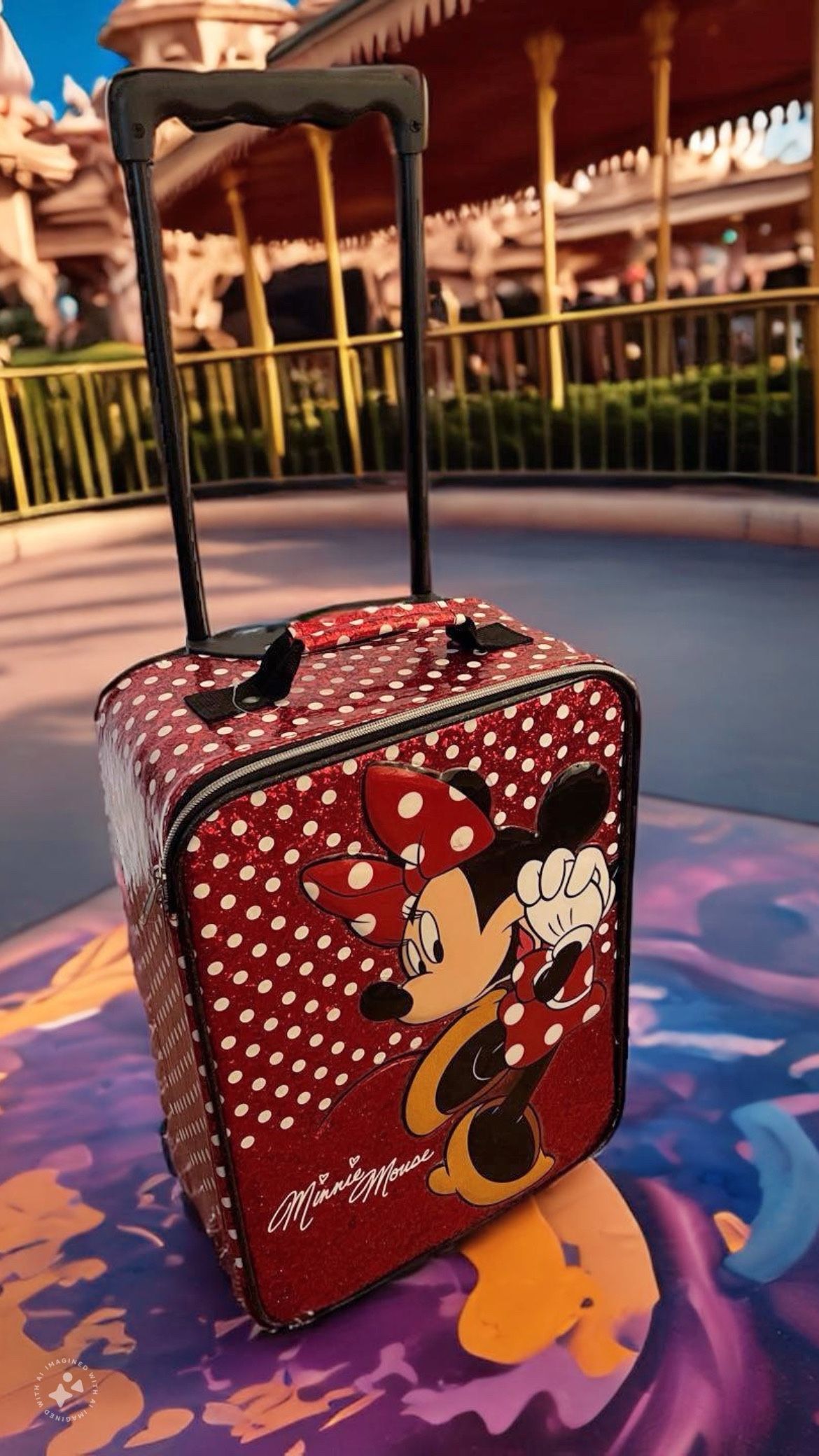 Minnie Mouse Disney Rolling Luggage For Kids