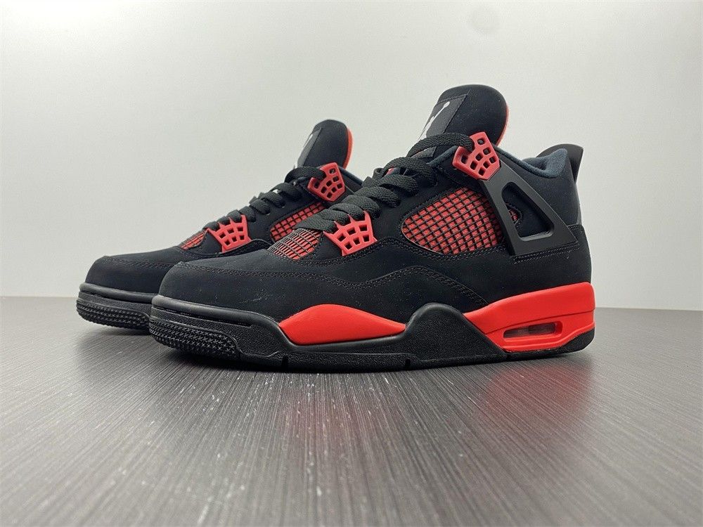 black and red 4s sneaker