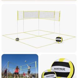 4-way Matrix Volleyball Set