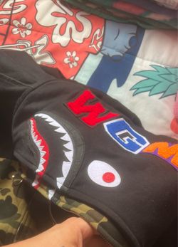 Bape double hoodie zip up